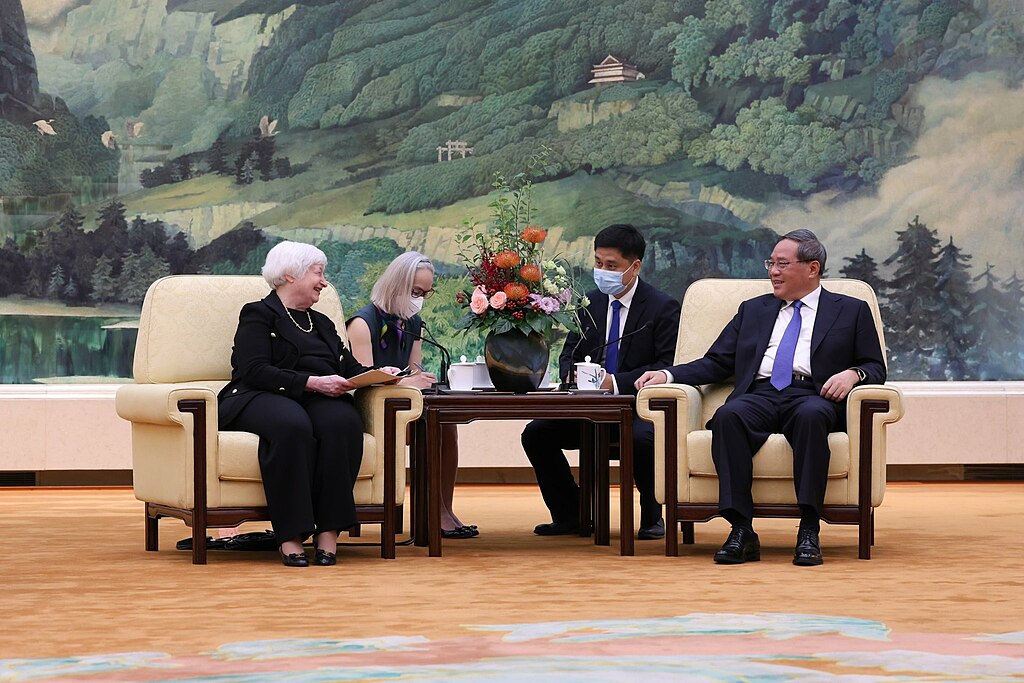 Secretary+Janet+Yellen+meets+with+PRC+Premier+Li+Qiang+in+Beijing