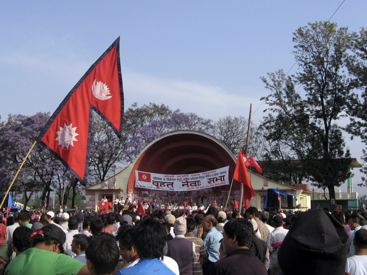 Image by Zulufive on Wikimedia Commons licensed under Creative Commons CC0 1.0 Universal Public Domain Dedication.

Image of an indigenous cultural meeting in Nepal



