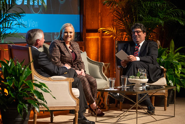 “There’s not really a place for me politically.” -- Meghan McCain at the Chancellor’s Lecture Series
